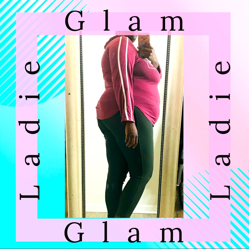 2X ON FIRE Stripe Hoody Shirt (Plus Size)